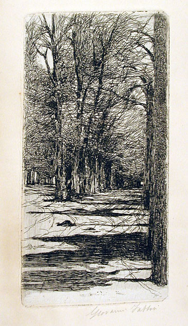 Giovanni Fattori, Un viale interno delle cascine